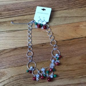 Holiday Necklace with Earrings Set!